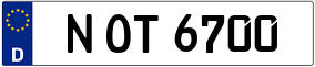 Truck License Plate